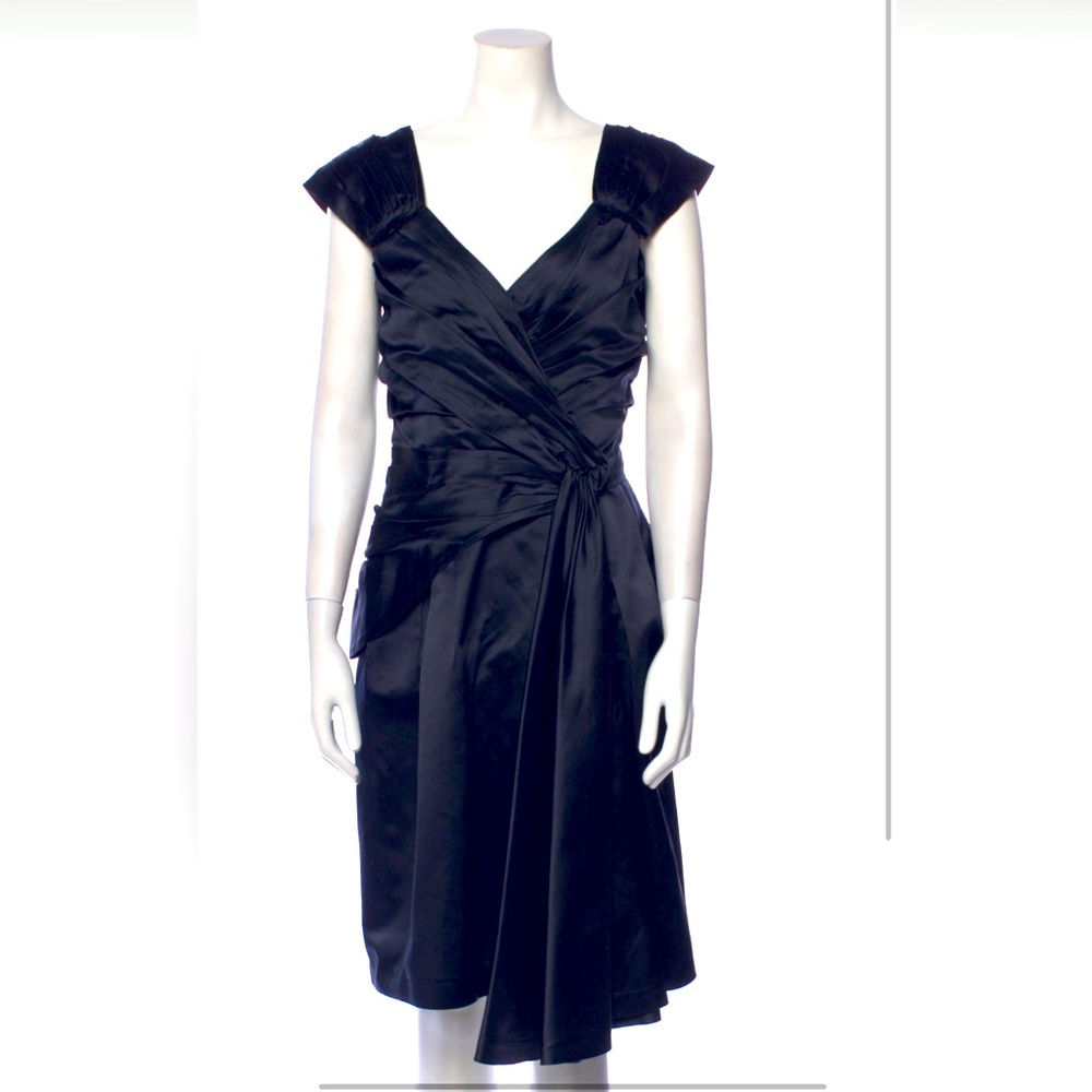 Prada Silk Pleated Dress - size 6, vintage in mint condition
